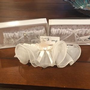 Three bridal garters